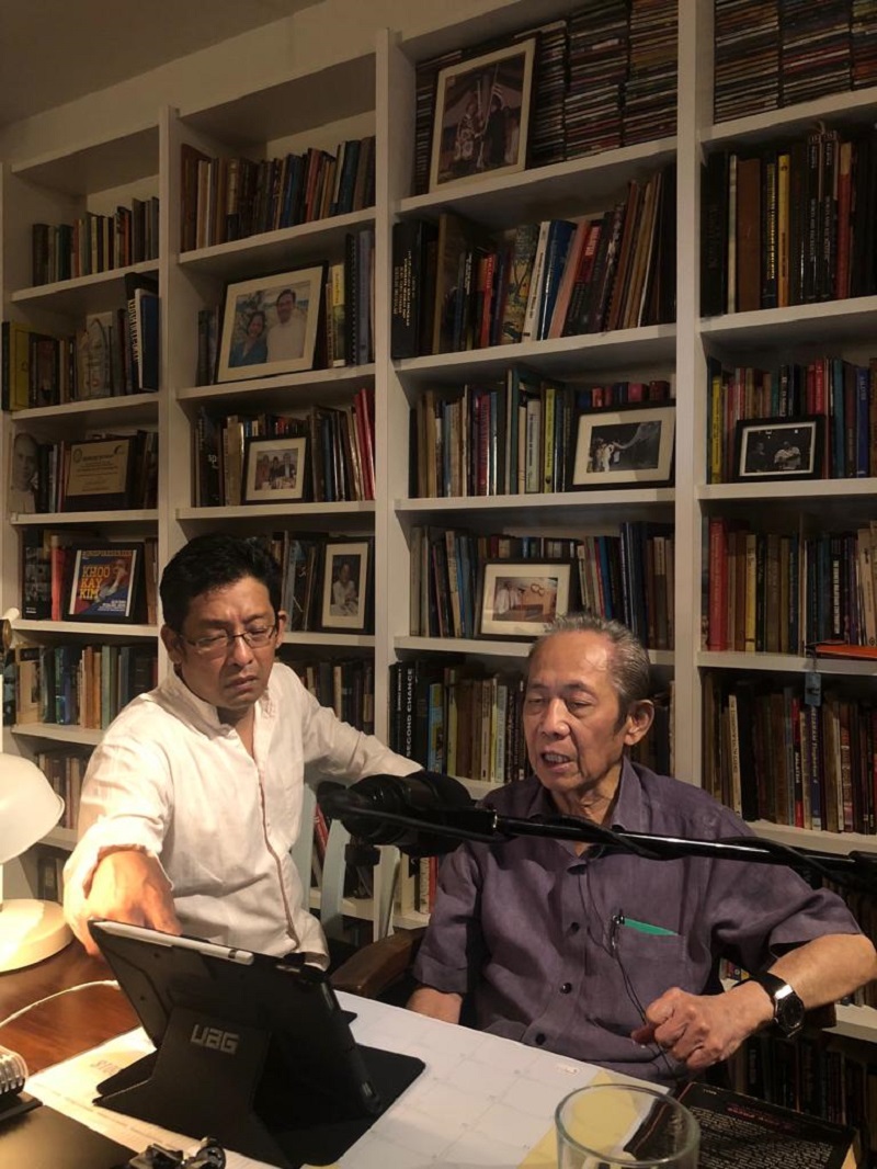 Tan Sri Khoo Kay Kim recording for Nusantara Audiobooks