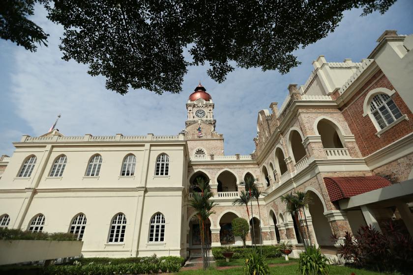 View from the Sultan Abdul Samad Building courtyard. 