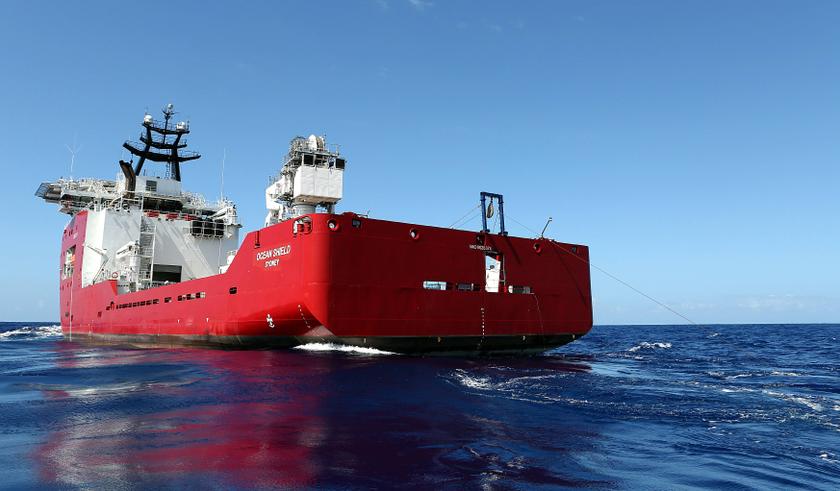 The towed pinger locator (TPL-25) is towed behind the Australian Defence Vessel Ocean Shield in the southern Indian Ocean during the search for the flight data recorder and cockpit voice recorder of MH370 April 5, 2014. u00e2u20acu201d Reuters pic