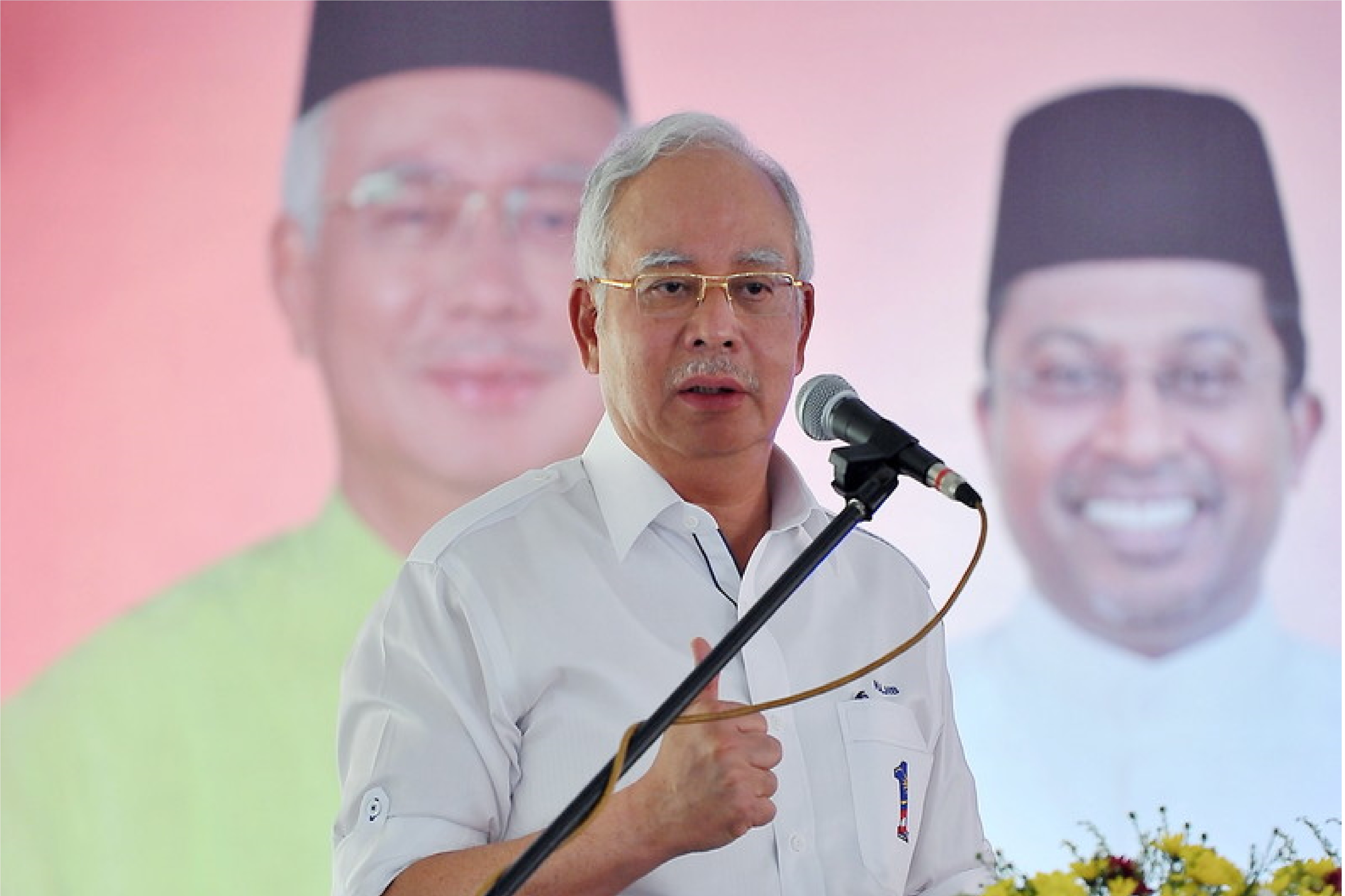 Najib giving a speech at the opening of the Taiping Umno building, May 8, 2014. u00e2u20acu201d Bernama pic