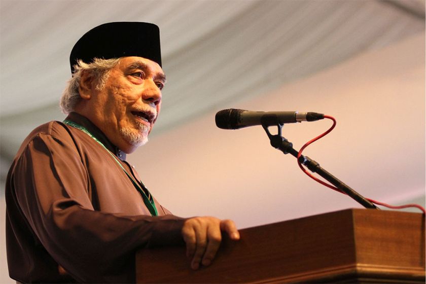 PAS secretary-general Datuk Mustafa Ali delivers a speech at the PAS 60th Muktamar in Batu Pahat, September 18, 2014. u00e2u20acu2022 Picture by Yusof Mat Isa