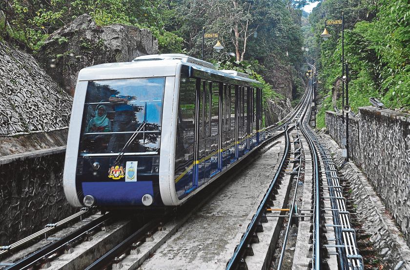 The Penang Hill furnicular railway has been declared safe to ride following the reduced maximum passenger load and improved passenger coordination.  u00e2u20acu201d Picture by Sayuti Zainudin