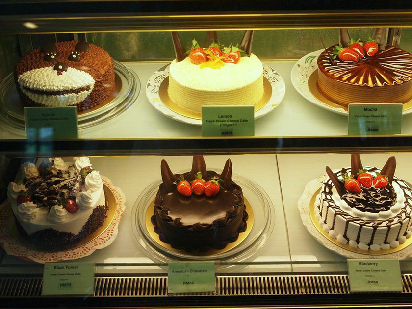 Selection of cakes at Miki Ojisan No Mise