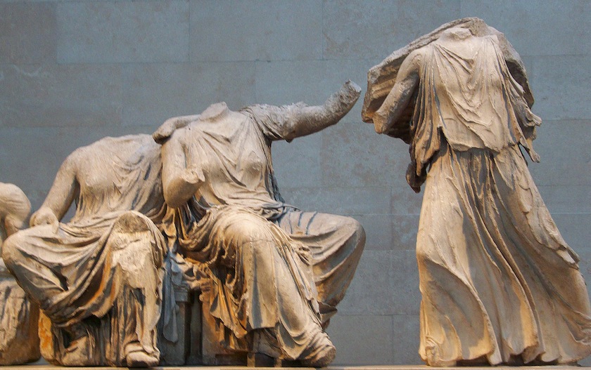 The Parthenon marbles owned by the Greeks are exhibited alongside plaster copies of those that remain in London. u00e2u20acu201d AFP pic