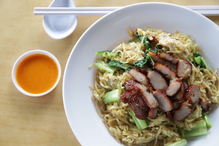 Springy homemade egg noodles are the star in Tuaran Mee.