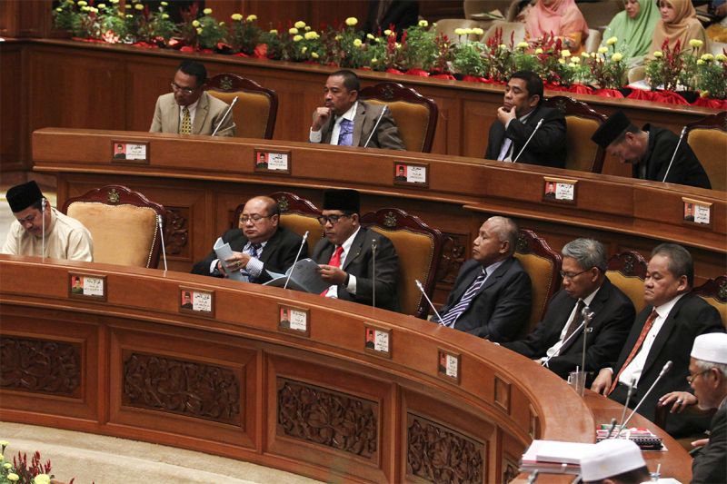 The Kelantan legislative assembly passed amendments to its Shariah Criminal Code II enactment — dubbed the hudud Bill — last week. — Picture by Yusof Mat Isa