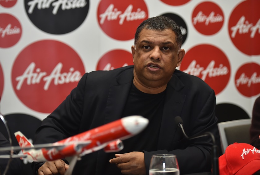 AirAsia Group CEO Tony Fernandes speaks at a press conference in Sydney on March 12, 2015. u00e2u20acu201d AFP pic