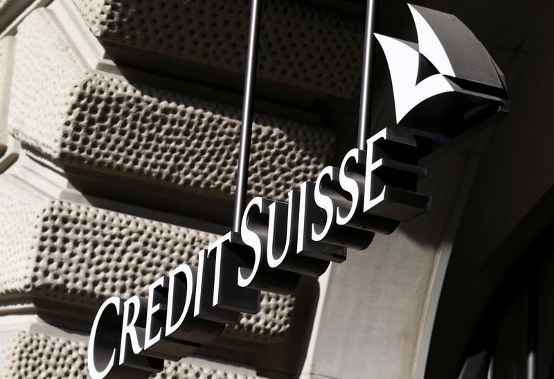 The companyu00e2u20acu2122s logo is seen at the headquarters of Swiss bank Credit Suisse at the Paradeplatz square in Zurich March 10, 2015. u00e2u20acu201d Reuters pic