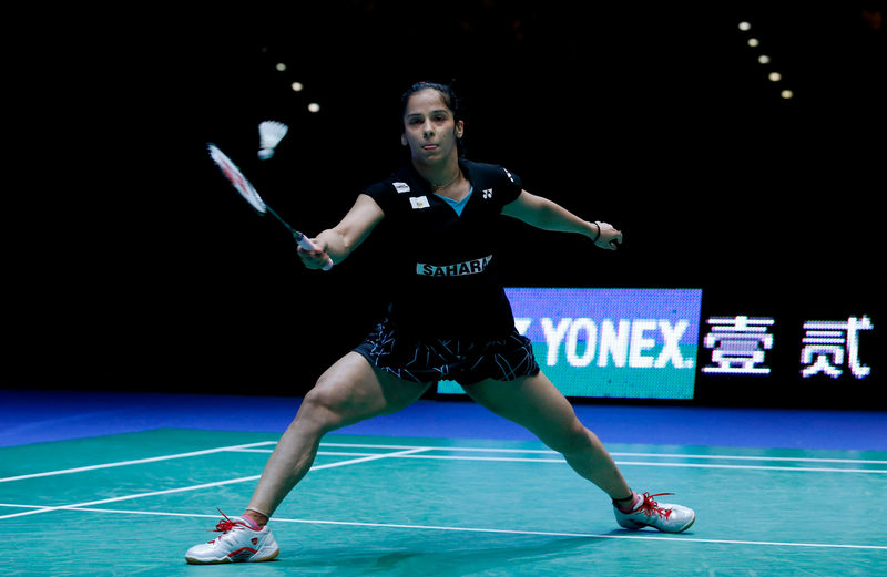 India's Saina Nehwal in action in the women's singles final of the All England badminton championships in Birmingham, March 8, 2015. u00e2u20acu201d Reuters pic