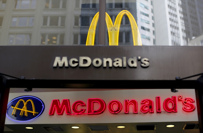 A McDonald's logo is seen at one of the chain's restaurants in San Francisco, California, May 6, 2015. u00e2u20acu201d Reuters pic