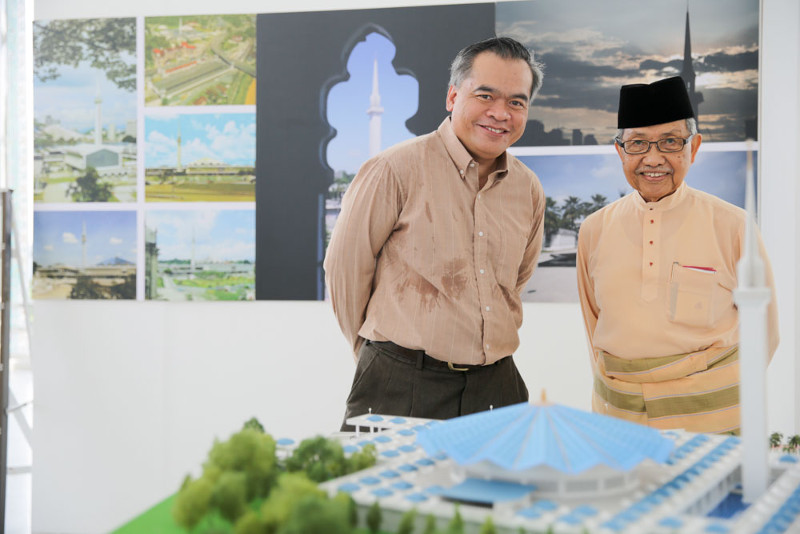 Mentor and apprentice: Datuk Baharuddin (right) and Azim A. Aziz, Chief Executive Officer of ATSA Architects Sdn Bhd (left). u00e2u20acu201d Picture by Choo Choy May