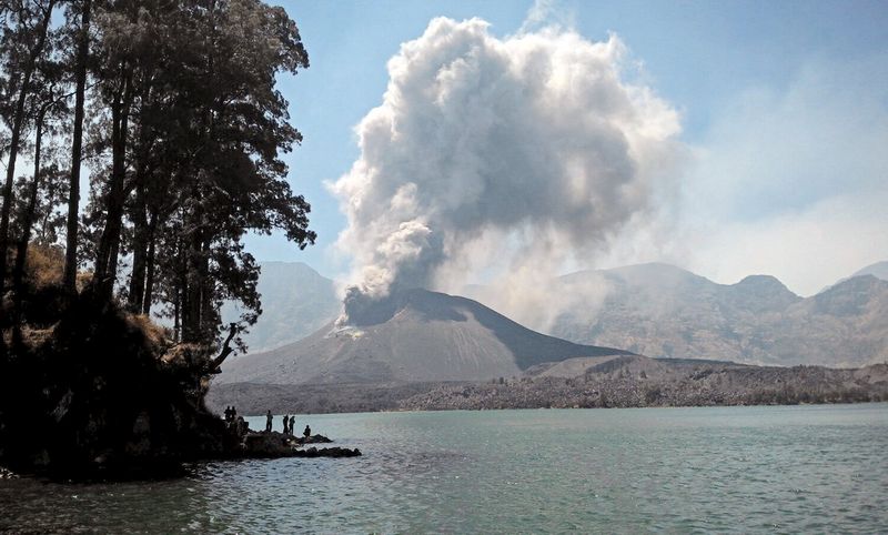 File photo of volcanic ash seen from Mount Rinjani on the Indonesian island of Lombok October 25, 2015. u00e2u20acu201d Reuters pic