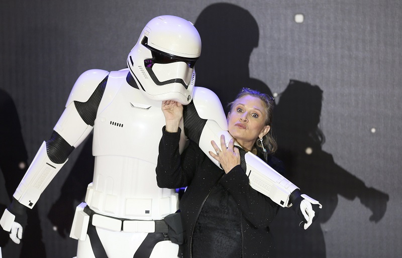 Carrie Fisher poses for cameras as she arrives at the European premiere of u00e2u20acu02dcStar Wars: The Force Awakensu00e2u20acu2122 in London December 16, 2015. u00e2u20acu201d Reuters pic