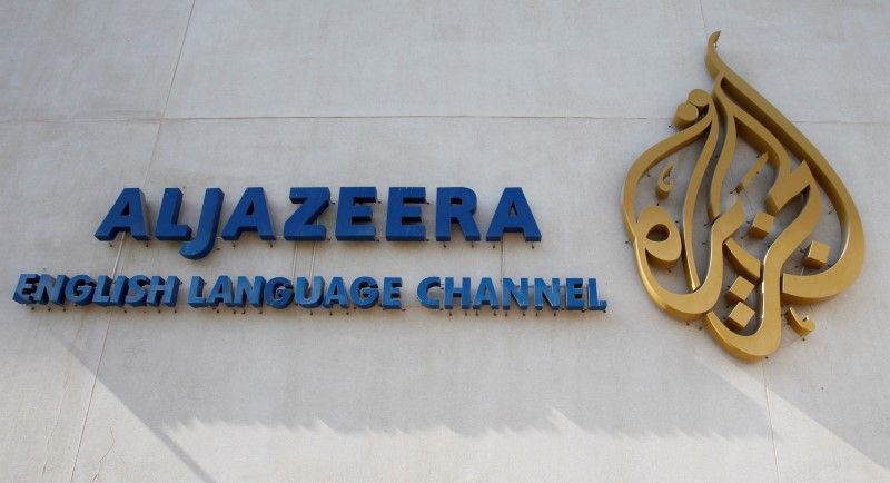 The logo of Qatar-based Al Jazeera satellite news channel is seen in Doha February 7, 2011. u00e2u20acu201d Reuters pic