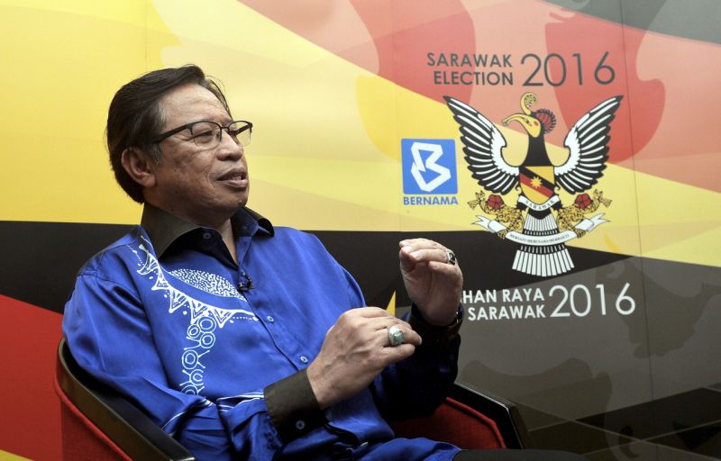 Datuk Amar Abang Johari Tun Openg says the Sarawak government has agreed to postpone talks on oil royalty due to the drastic drop in the price of crude oil. u00e2u20acu2022 Bernama pic