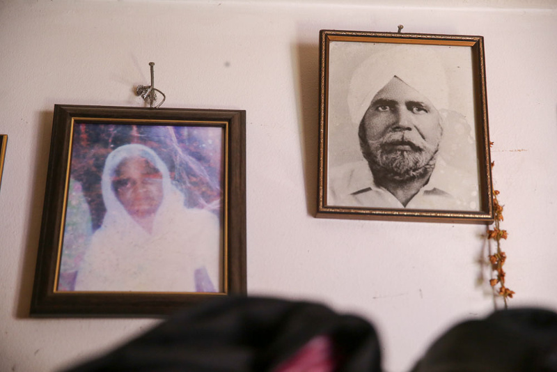 The photos of Ranjit and Daljit's late parents Gurdeep Kaur and Sajan Singh, who both passed away in their 60s in 1987 and 2009 respectively.