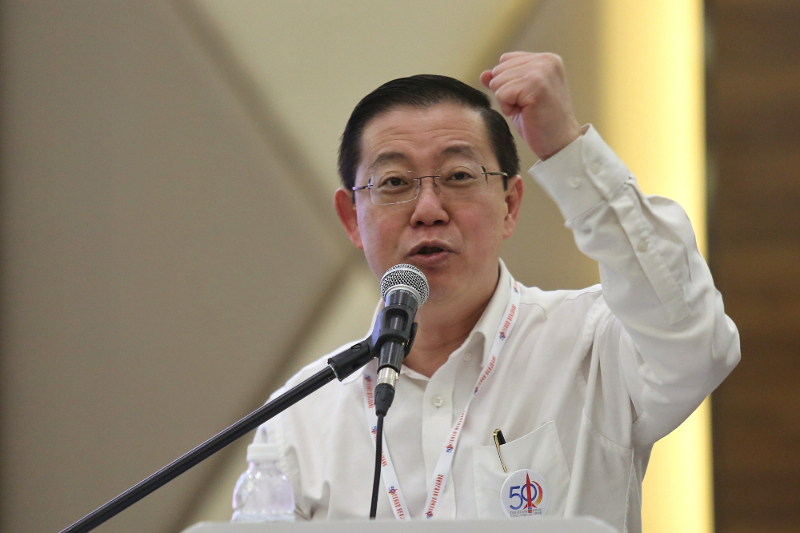 DAP secretary-general Lim Guan Eng speaks at the DAP National Conference 2016 in Shah Alam December 4, 2016. u00e2u20acu201d Picture by Saw Siow Feng