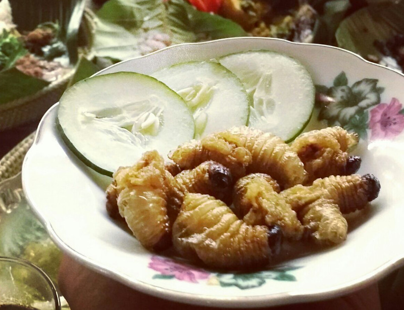 Among the most exotic of Sabah's native foods, the butod, or sago worm is highly nutritious if a little squirm-worthy.