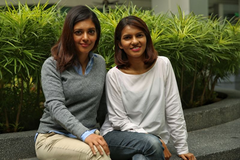 Actress Sangeeta Krishnasamy (left) rediscovered her love for teaching after playing Cheryl Ann Fernando (right) in ‘Adiwiraku.’ — Picture by Saw Siow Feng