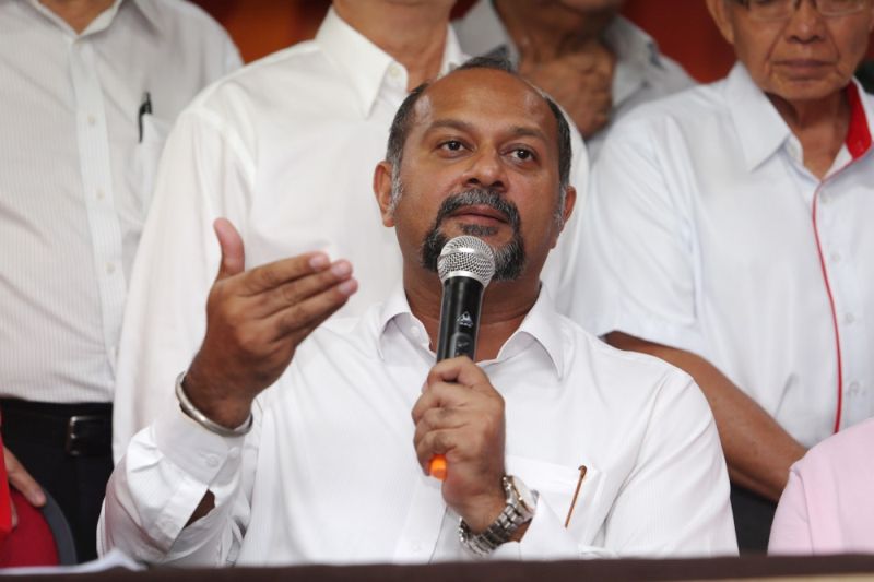 DAPu00e2u20acu2122s Gobind Singh Deo at the DAP press conference at the partyu00e2u20acu2122s headquarters in Kuala Lumpur, July 8, 2017. u00e2u20acu201d Picture by Choo Choy May