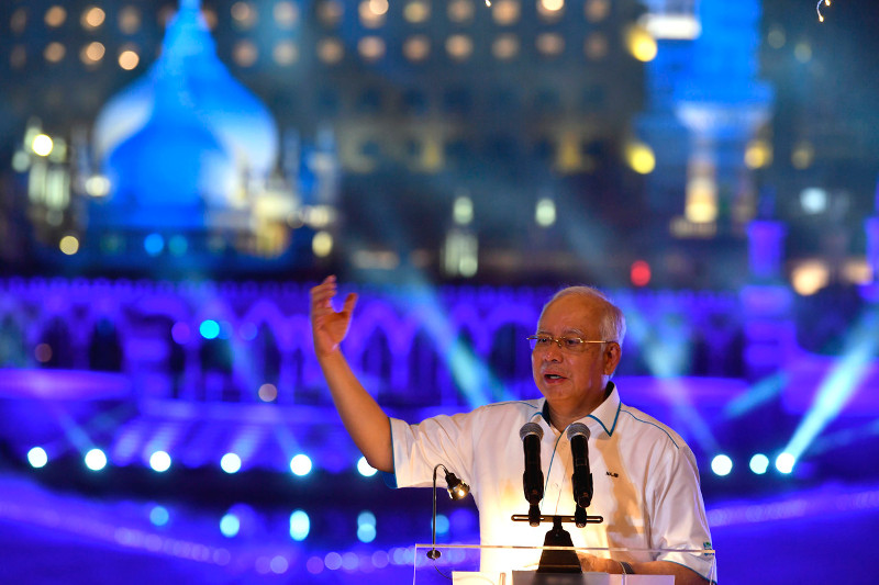 Prime Minister Datuk Seri Najib Razak launching Phase 1 of the River of Life Project (ROL) and Blue Pond Project at Masjid Jamek, Kuala Lumpur, August 28, 2017. u00e2u20acu201d Bernama pic