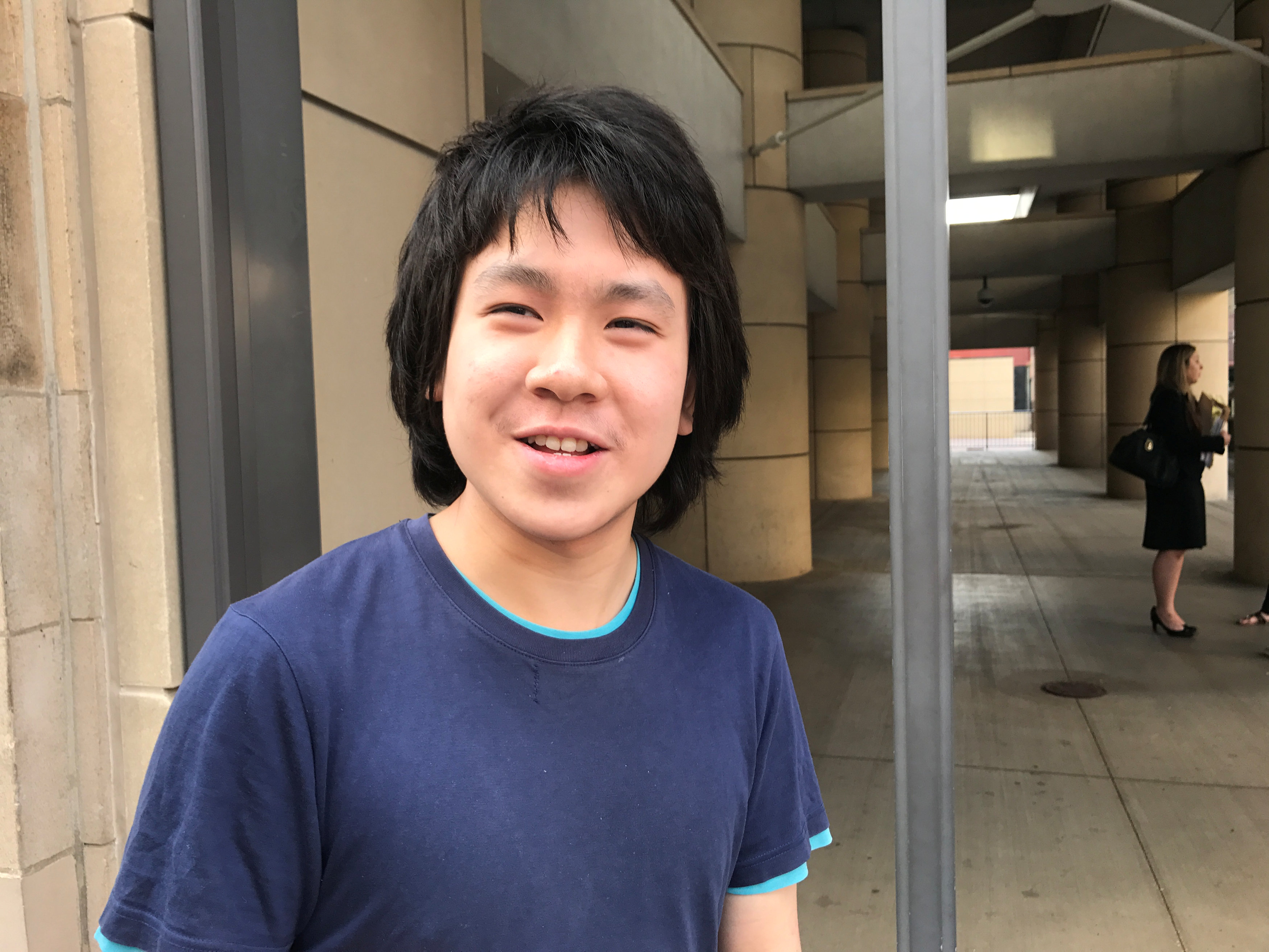 Amos Yee, 18, stands outside the United Sates Citizenship and Immigration Services offices after his release from detention in Chicago, Illinois, US, September 26, 2017. u00e2u20acu201d Reuters pic 