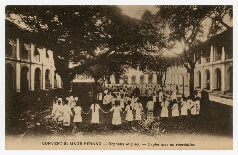 An old picture of orphans playing at Convent Light Street circa 1920s. ― Picture courtesy of Marcus Langdon