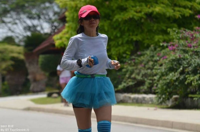 Evelyn Ang Gek Suan during her routine runs. u00e2u20acu201d Picture via Facebook/ET Tey