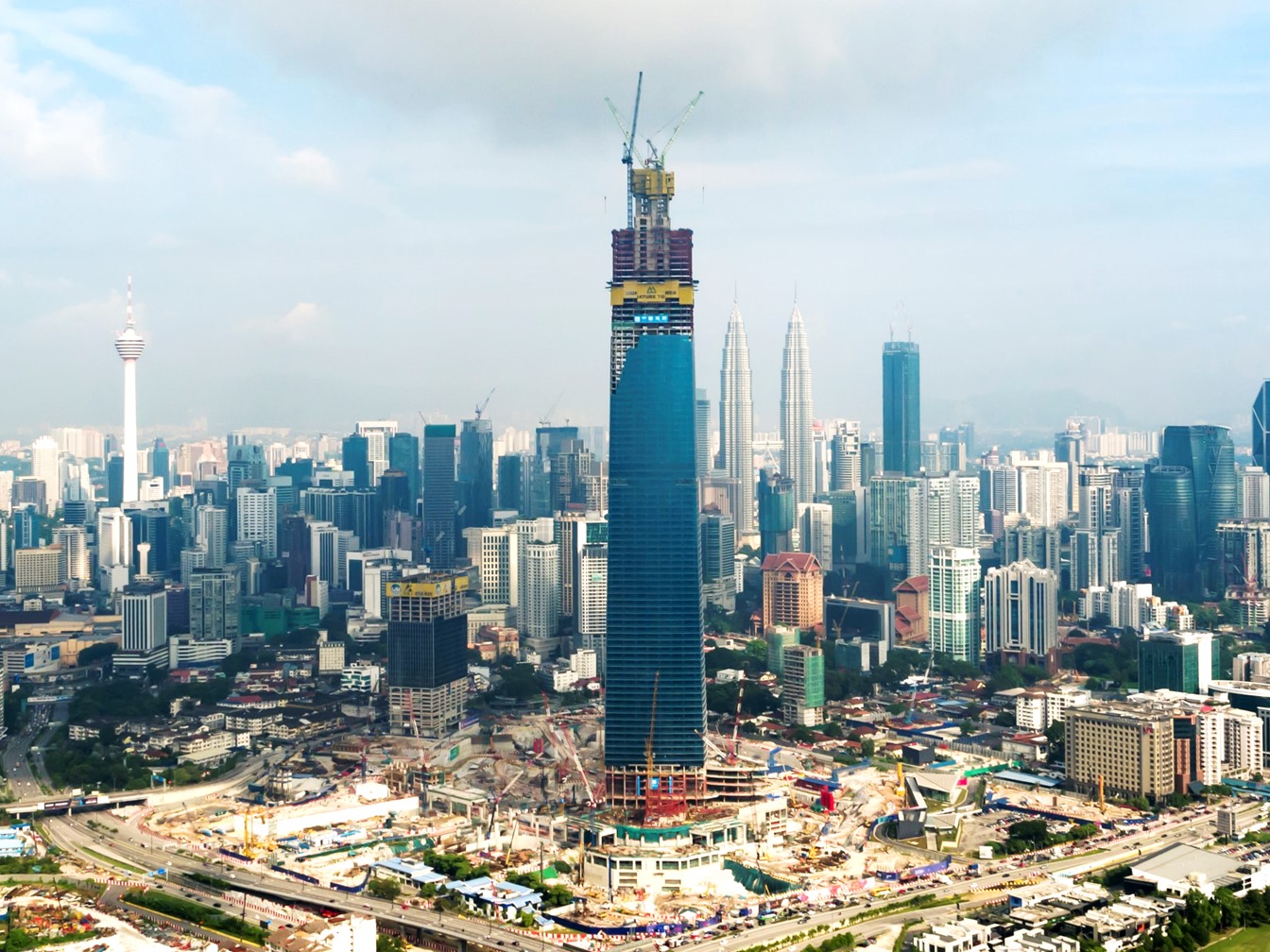 With a construction rate of two to three days a floor, the Exchange 106 is slated to be the tallest building in the country and the region upon completion. u00e2u20acu201d Picture courtesy of Mulia Property Development Sdn Bhd