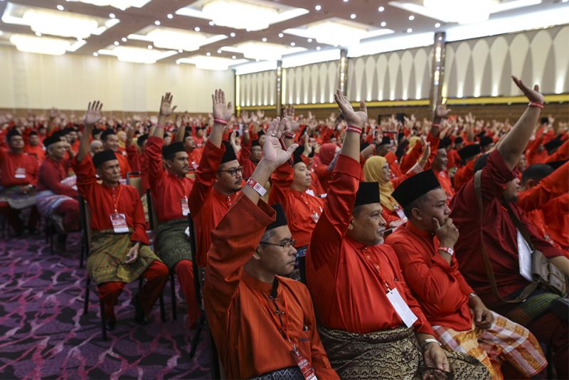 PPBM members at the partyu00e2u20acu2122s first annual general meeting in Shah Alam December 30, 2017. u00e2u20acu2022 Picture by Azneal Ishak