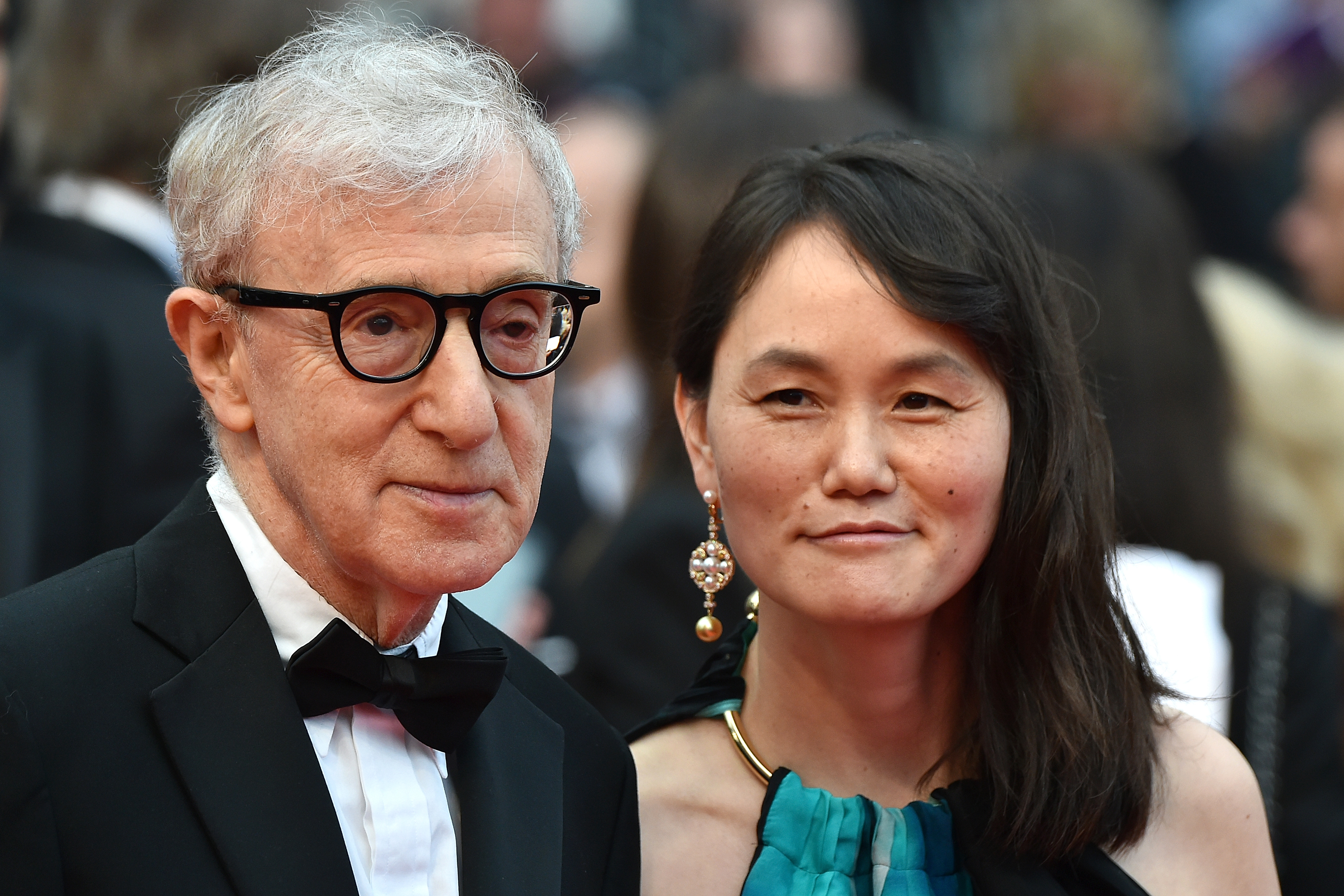 This file photo taken on May 11, 2016 shows US director Woody Allen and his wife Soon-Yi Previn as they arrive for the screening of the film 'Cafe Society' in Cannes, southern France. u00e2u20acu201d AFP pic