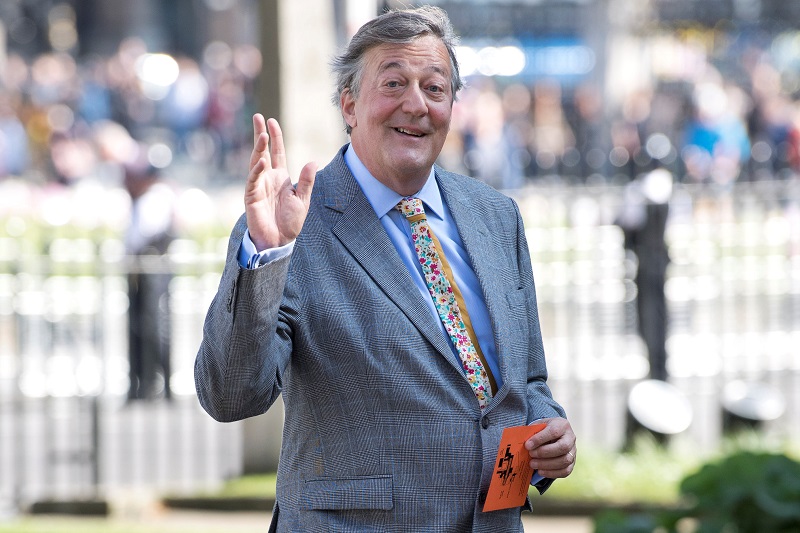 Actor Stephen Fry arrives for a Service of Thanksgiving for the life and work of Lord Snowdon at Westminster Abbey in London, Britain April 7, 2017. u00e2u20acu2022 Reuters pic