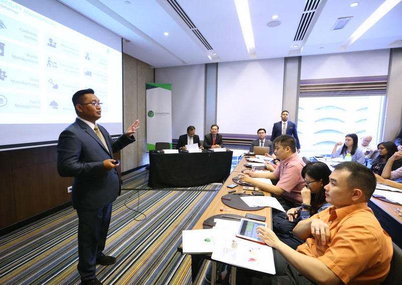 Group CEO Brian Iskandar Zulkarim (left) giving a media briefing on Damansara Realty's performance in 2017 in Kuala Lumpur February 13, 2018. u00e2u20acu201d Picture by Zuraneeza Zulkifli