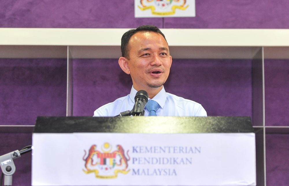 Education Minister Maszlee Malik speaks at the Ministry of Higher Education in Putrajaya May 31, 2018. u00e2u20acu201d Picture by Shafwan Zaidon