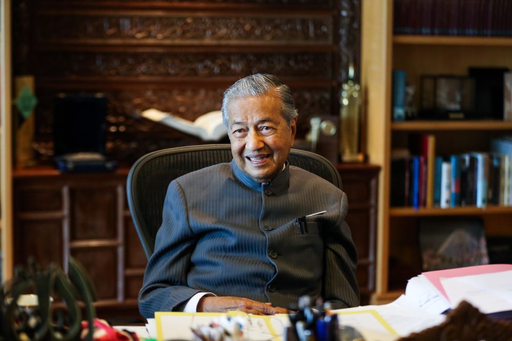 Dr Mahathir Mohamad speaks in an exclusive interview with Malay Mail at the Perdana Leadership Foundation in Putrajaya June 21, 2018. u00e2u20acu2022 Picture by Ahmad Zamzahuri