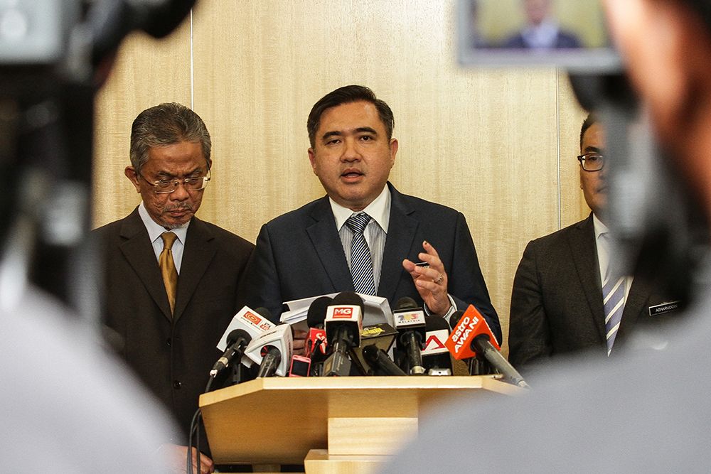Transport Minister Anthony Loke Siew Fook speaks to reporters during a press conference in Putrajaya on July 11, 2018. u00e2u20acu201d Picture by Miera Zulyana