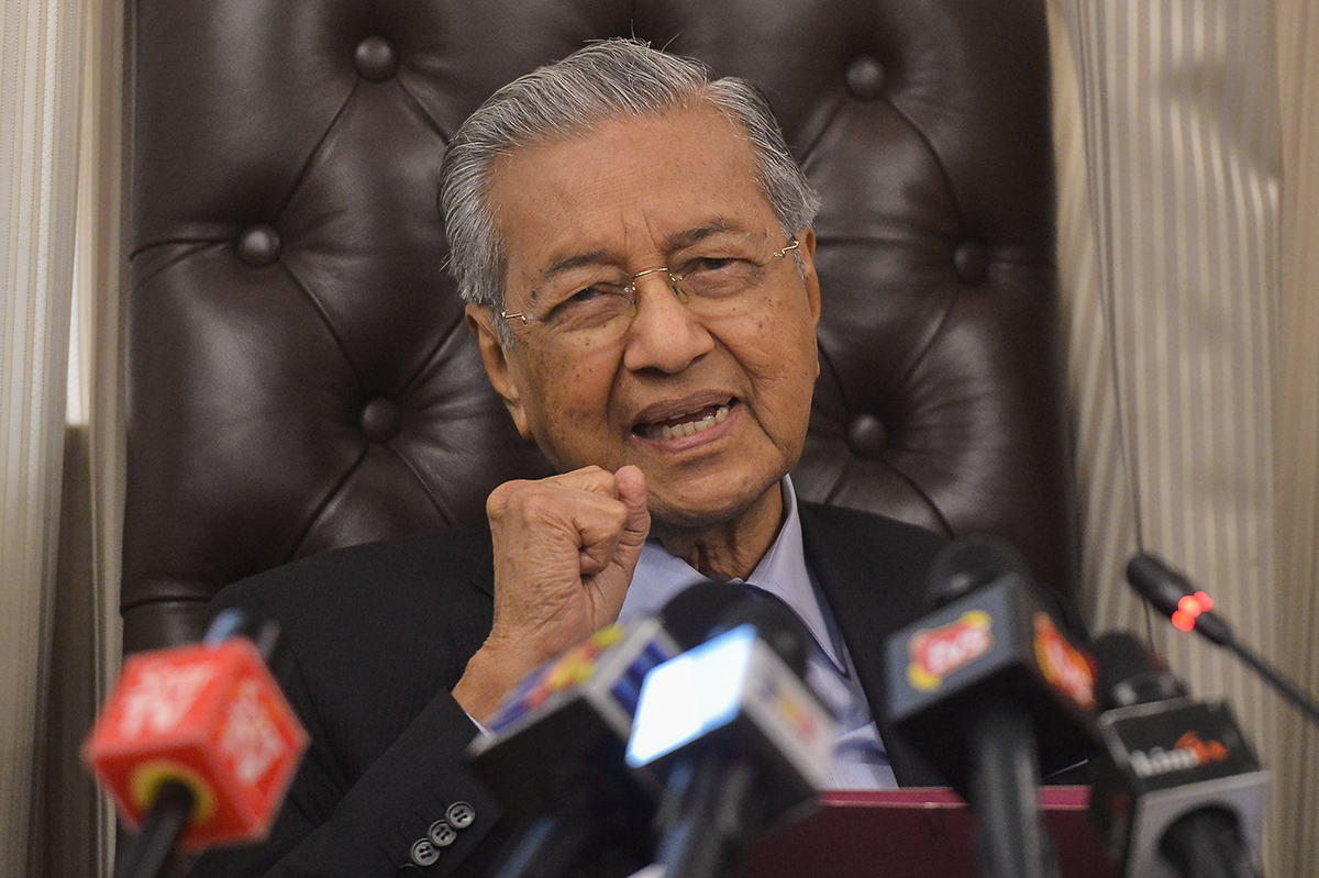 Prime Minister Tun Dr Mahathir Mohamad at a press conference at the Parliament in Kuala Lumpur August 14, 2018. u00e2u20acu201d Picture by Mukhriz Hazim