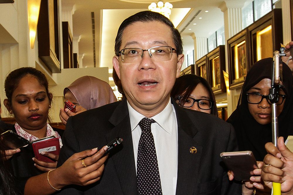 Finance Minister Lim Guan Eng speaking to reporters at Parliament on August 06, 2018. u00e2u20acu201d Picture by Miera Zulyana