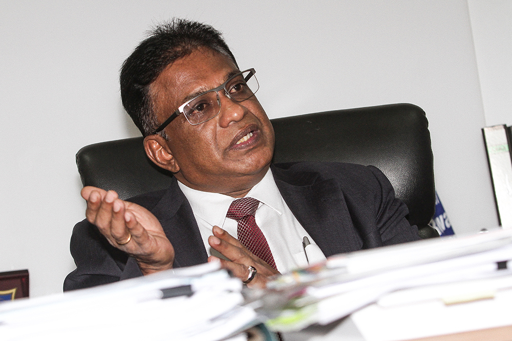 Malaysian Bar President George Varughese during a special interview with Malay Mail at the Bar Council in Kuala Lumpur on August 7, 2018. u00e2u20acu201d Picture by Miera Zulyana
