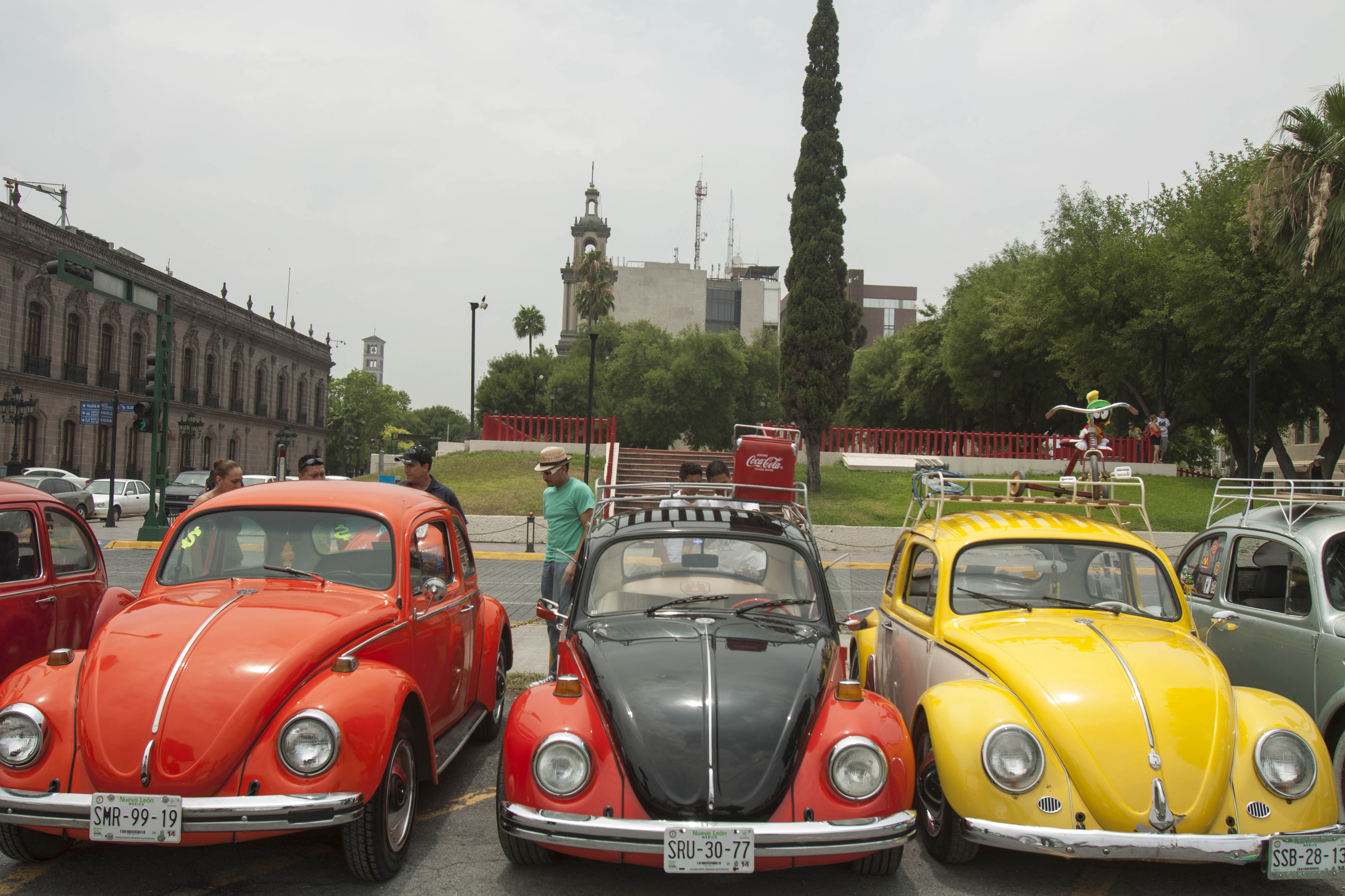 Volkswagen Beetles are seen in commemoration of Worldwide VW Beetle Day in Monterrey, Mexico, on June 22, 2014. u00e2u20acu201d AFP pic