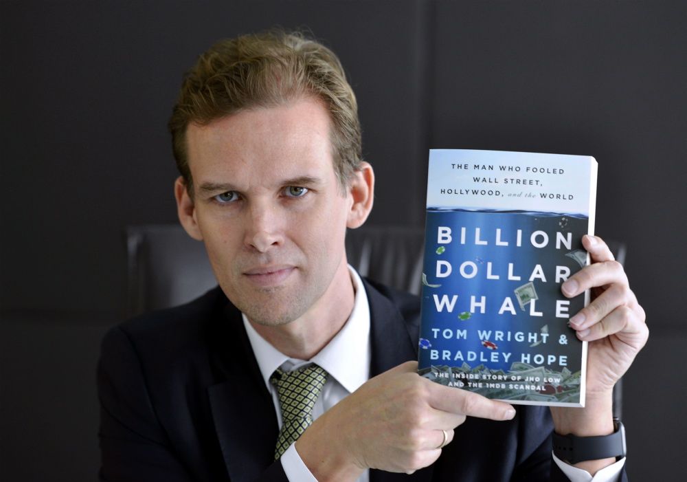 Tom Wright (pic) is in Malaysia to promote u00e2u20acu02dcBillion Dollar Whaleu00e2u20acu2122, a book he co-wrote with Bradley Hope, September 25, 2018. u00e2u20acu2022 Picture by Ham Abu Bakar