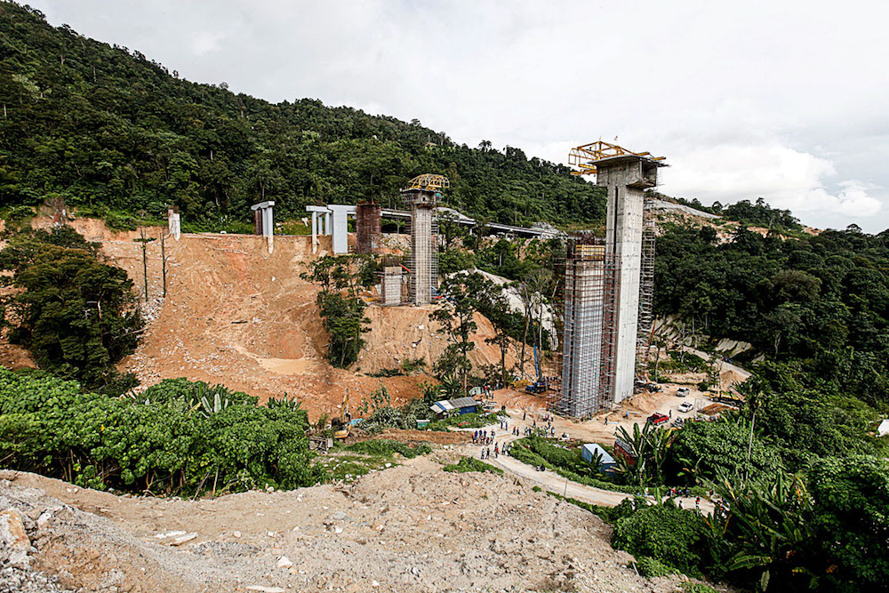 The construction site between Bukit Kukus and Bukit Paya Terubong where the landslide occurred in Paya Terubong October 19, 2018. u00e2u20acu201d Picture by Sayuti Zainudin