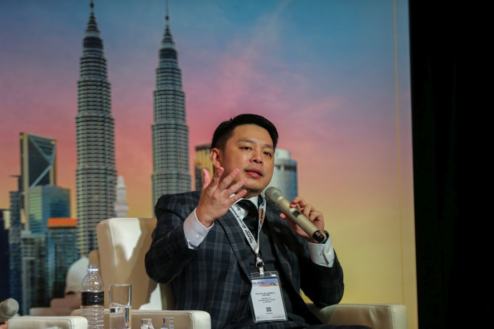 Darell Leiking speaks during the 'Malaysia: A New Dawn' economic forum in Kuala Lumpur October 9, 2018. u00e2u20acu201d Picture by Ahmad Zamzahuri