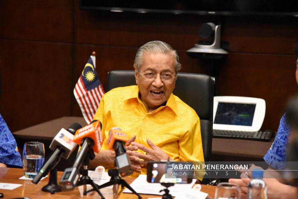Prime Minister Tun Dr Mahathir Mohamad speaks at a press conference in Port Moresby November 17, 2018. u00e2u20acu201d Picture courtesy of Information Department Malaysia