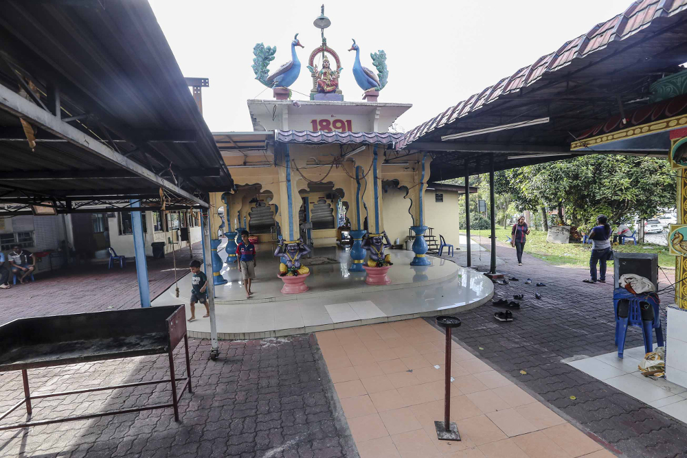 A general view of the Sri Maha Mariamman Devasthanam temple in USJ 25, Putra Heights. 2018 — Picture by Firdaus Latif