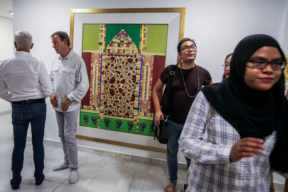 The exhibition’s theme explores the Islamic concepts of halal and haram. — Picture by Hari Anggara