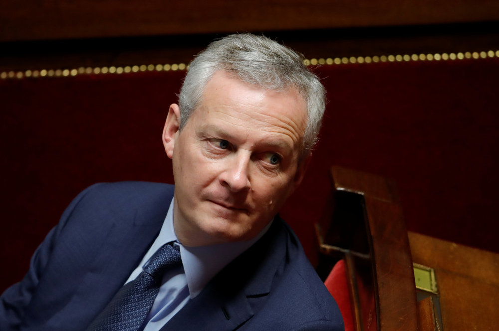 French Finance Minister Bruno Le Maire during a government session at the National Assembly in Paris November 27, 2018. u00e2u20acu201d Reuters pic