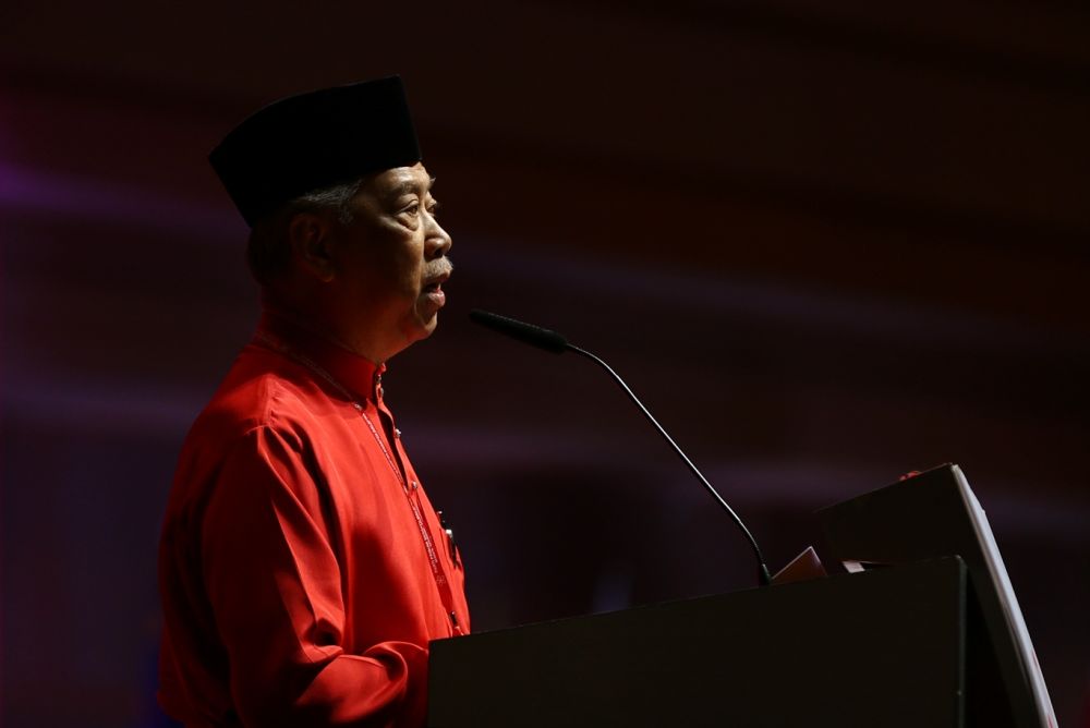 Tan Sri Muhyiddin Yassin speaks during the last day of the PPBM annual general assembly in Putrajaya December 30, 2018. u00e2u20acu2022 Picture by Ahmad Zamzahuri