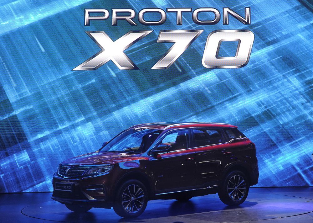 Prime Minister Tun Dr Mahathir Mohamad launched the Proton X70 at the KL Convention Centre in Kuala Lumpur December 12, 2018. u00e2u20acu201d Picture by Shafwan Zaidon