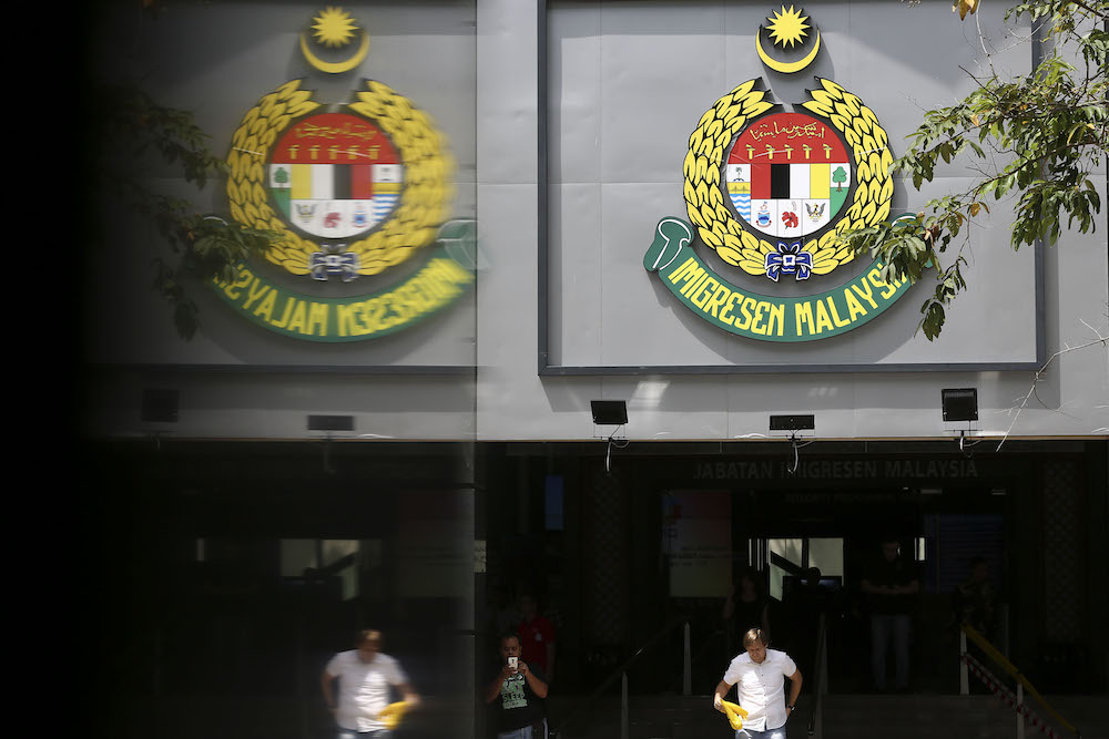The Immigration Department logo is seen at its headquarters in Putrajaya January 10, 2019. u00e2u20acu201d Picture by Yusof Mat Isa